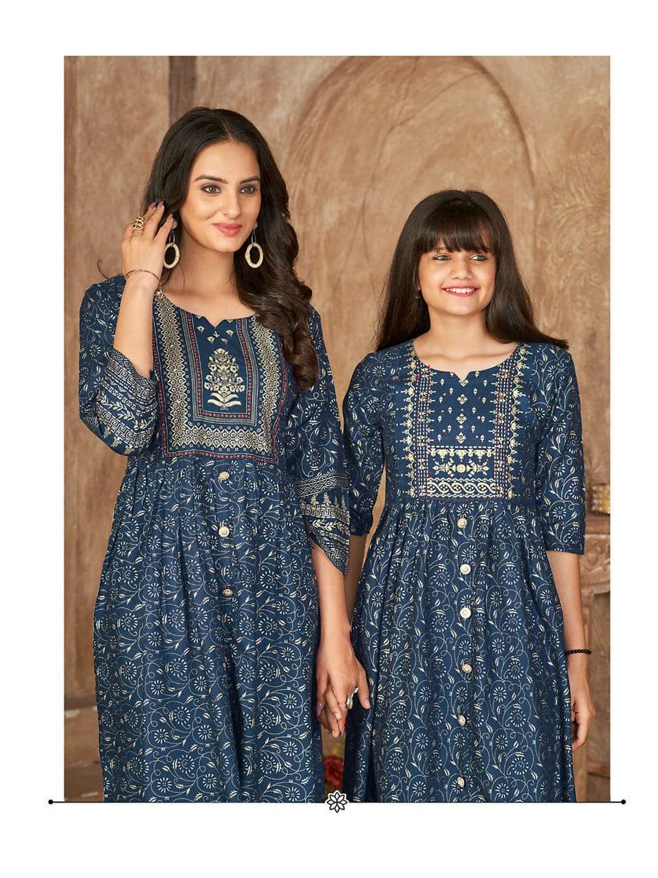 ME & MOM SERIES 1001 TO 1008 KURTI BY HIWA DESIGNER WITH PRINTED RAYON MOM AND DAUGHTER KURTI COMBO ARE AVAILABLE AT WHOLESALE PRICE